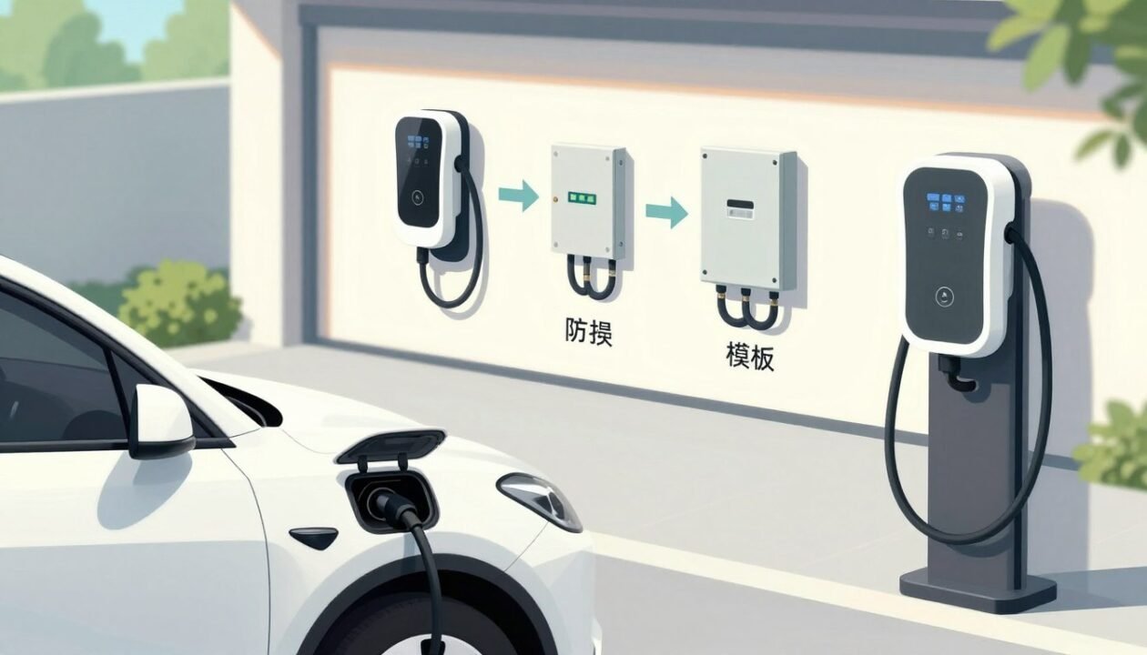 schéma installation prise voiture électrique